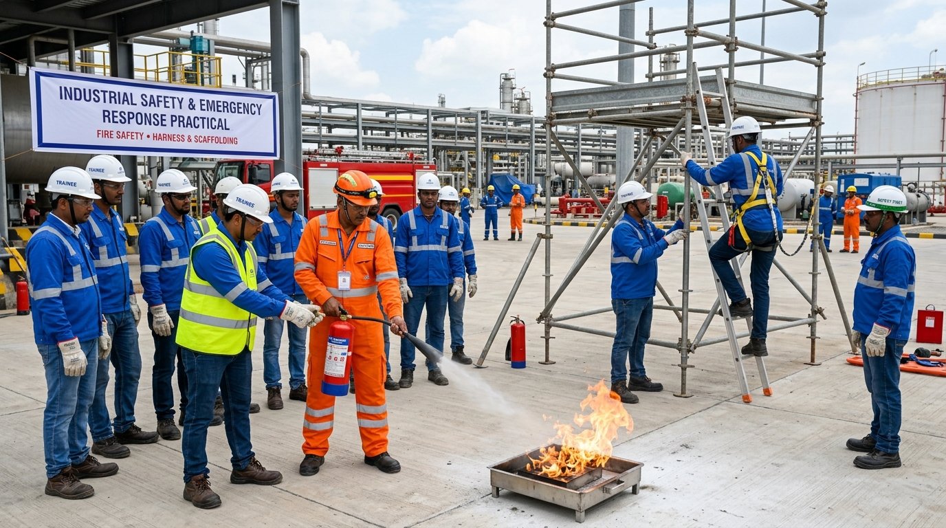 Practical Safety & Fire Training Drills at DSEI